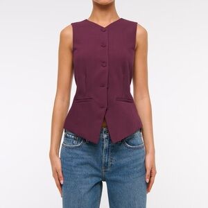Abercrombie High-Neck Tailored Vest